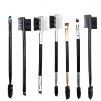 Eyebrow Brush and Spoolie & Eyelash Comb Curlers & Steel Brow Brush Comb Makeup Grooming Tool