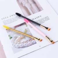 Eyebrow Brush Eyelash Comb Makeup Hairline Comb Brush Professional Eyebrow Tool Double Head Cosmetic Edge Control Brush NC0938