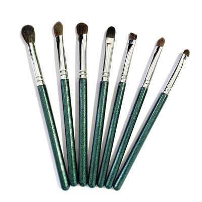 7pcs custom logo best private label eye shadow makeup brushes professional elegant marble wholesale eyeshadow brushes