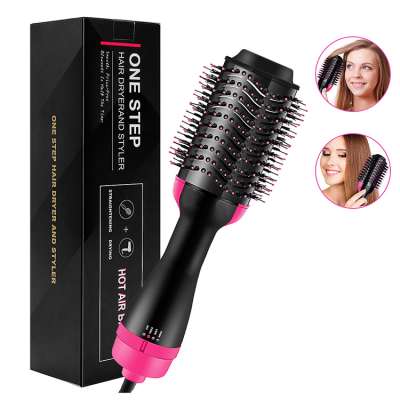 Flat Iron Hot Air Electric Comb One Step Hair Dryer Fast Hair Straightener Brush Hot Air Brush