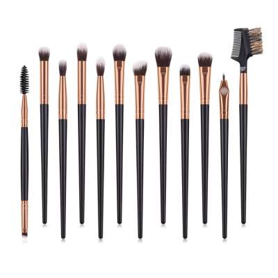 Free shipping Professional Cosmetic Makeup Eye Brush Set 12pcs Eyeshadow Eyeliner Blending Crease kit